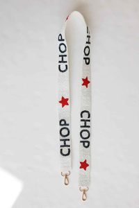 Sangle de ceinture brodée au design géométrique pour sacs à main Team Colors Gameday Ceintures de sac à main perlées - Product Image 4