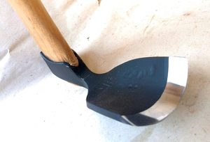 Rìu làm gỗ cán gỗ, rìu rèn thủ công dùng để chạm khắc, tạo hình, đào, dụng cụ đa năng dùng trong nghề mộc và làm vườn - Product Image 4