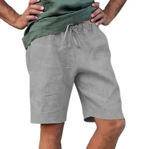 Vêtements d'entraînement de fitness à double couche pour hommes-Short de course à motif solide Poches à fermeture éclair Taille moyenne 2XL Écologique - Product Image 2