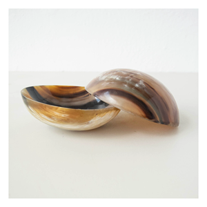 Nouveaux produits Style bol en céramique forme de corne bol sous glaçure artisanat fond profond 100% bol de qualité naturelle fabriqué à la main pour la nourriture - Product Image 1