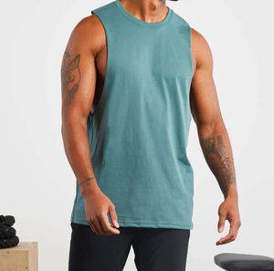 Camisetas sin mangas para hombre hechas en Pakistán de alta calidad, ropa de gimnasio con estampado personalizado más vendida - Product Image 1