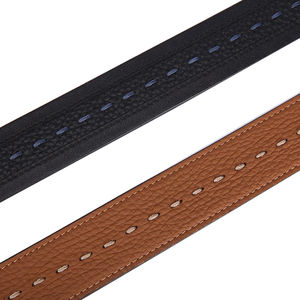 Cinturón Casual de Cuero Genuino para Hombre con Hebilla de Aleación de Doble Cara de Calidad Premium |   Cinturón de Cuero Personalizable con Etiqueta Privada - Product Image 4