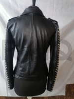 Chaquetas de Cuero Estilo Punk Rockero con Tachuelas y Acolchado Transpirable, Hechas a Medida para la Temporada de Invierno, Nueva Colección al por Mayor