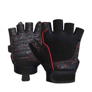 Guantes de montar multifuncionales de medio dedo Antideslizante Resistente al desgaste Muñequeras Fitness Guantes de gimnasio Diseño OEM - Product Image 4