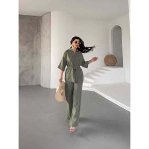 Shirt and <b>Trousers</b> Set - Khaki - Product Image 4