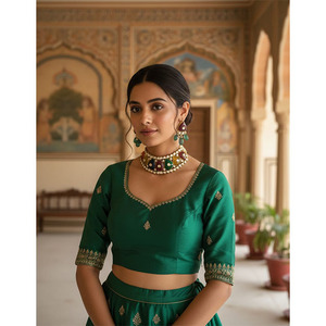 Gargantilla nupcial clásica de diamantes Polki Kundan Meena, chapada en oro de 18 quilates, para ocasiones festivas - Product Image 1