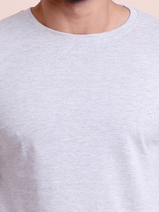 เสื้อเชิ้ตแขนยาวสำหรับผู้ชายแบบลำลองมีโลโก้ตามสั่งเสื้อยืดแขนยาวแบบสีเทา - Product Image 3