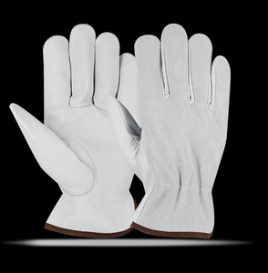 Guantes de seguridad de cuero de piel de cabra de calidad superior Guantes de conductor industrial Conductores de camiones Protección de manos cómoda Trabajo - Product Image 1