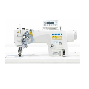 JJUKI LH-3578A-7 Máquina de Coser Industrial de Doble Aguja, Totalmente Automática, de Cabezal Semi-Seco y Peso Pesado - Product Image 1