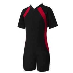 Traje de baño de una pieza unisex para niños y niñas de 3 a 12 años, Mono corto para nadar, entrenamiento, vacaciones, Parque Acuático - Product Image 5