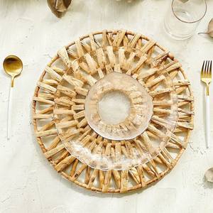 Sets de table en jacinthe d'eau à prix abordable, dessous de plat décoratifs pour la table à manger - Product Image 6