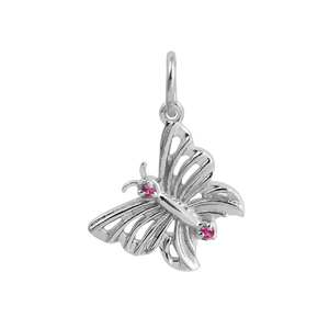 Nouveaux meilleurs vendeurs 925 en argent Sterling en forme de lune pendentif CZ rose pierres précieuses breloques bijoux de mode - Product Image 3