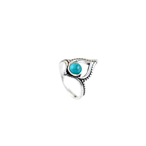 Boho Style 925 Sterling Silver <b>Turquoise</b> Gemstone <b>Ring</b> Jewelry Handmade Silver <b>Ring</b> Jewelry for Women Wedding Gift for Her - Product Image 1