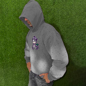 100% Cotton Custom Oversized Pullover Hoodie Heavyweight Streetwear <b>Sweatshirt</b> <b>Embroidery</b> Plain Dyed for Spring Season Wholesale - Product Image 2