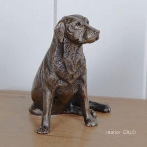 Sculpture de chien en Bronze coulé à la main Figurine décorative aux meilleurs prix Statue de chien de qualité supérieure pour les décors extérieurs - Product Image 5