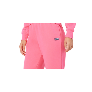 Pantaloni da jogging Fila da donna Lassie rosa a lunghezza intera, traspiranti, a vita media, taglia XL; Pantaloni cargo effetto stropicciato taglia XS - Product Image 2