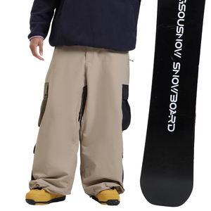 Pantalons de survêtement cargo en coton sur mesure en gros, taille 6XL, imperméables, respirants, style baggy, hip-hop, décontractés, amples, pantalons de ski et de neige - Product Image 5