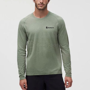 Camiseta unisex para hombre 2025 a la venta 100% tejido de punto de algodón de manga larga - Product Image 2