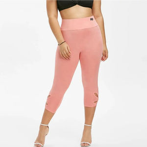 Prix de gros Nouveau design Leggings capri de gymnastique à la mode pour femmes Legging capri taille haute avec logo personnalisé grande taille - Product Image 5