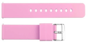 Bracelet de montre intelligente en silicone léger, respirant, durable et résistant à l'eau, rose sport, réglable, JD417, boucle en acier inoxydable 12-24 mm - Product Image 6