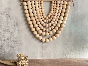 Tenture murale en coton artisanal avec motifs tribaux Art populaire traditionnel Décoration textile en bois pour intérieurs culturels - Product Image 5