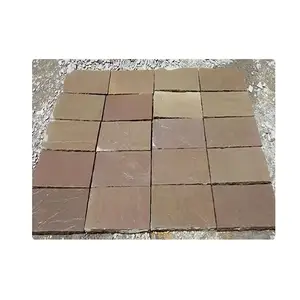 Paquete de Patio verde Raj de calidad superior arenisca India superficie multicolor bloque de acabado Natural formas de azulejo tipo de piedra Natural - Product Image 1