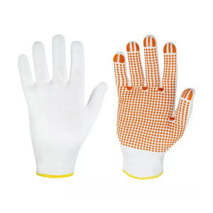 Guantes de trabajo de seguridad de punto de algodón blanco Natural de calibre 7 más vendidos Guantes interiores cómodos para uso en exteriores Estilo de moda - Product Image 2