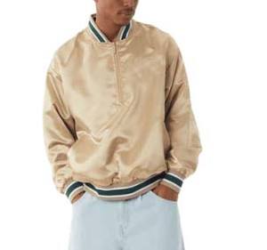 Wholesale Custom Logo High Quality 100% Satin Polyester Plus Size <b>Jacket</b> Waterproof Men's <b>Baseball</b> Satin Bomber <b>Jacket</b> - Product Image 4