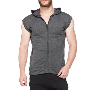 Sudaderas con capucha de gimnasio sin mangas de algodón 100% para hombre con estampado muscular, ropa de entrenamiento de culturismo informal para Fitness - Product Image 6