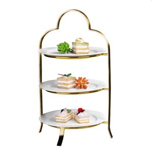 Support de gâteau en métal en aluminium de conception martelée pour la célébration de fête d'anniversaire outil de support en métal d'affichage de gâteau aux fruits - Product Image 5