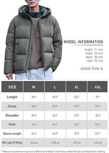 เสื้อแจ็กเก็ตแบบขนเป็ดสำหรับผู้ชายคอตั้งมีซิปผ้าแคนวาสสีทันสมัยสำหรับฤดูหนาว - Product Image 3