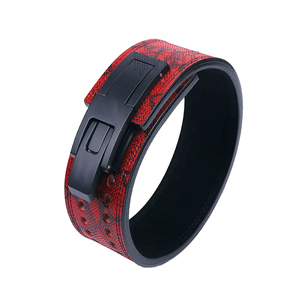 Cinturón táctico Unisex de cuero de vaca, 13mm, tamaño 10mm, características de grosor, logotipo personalizable, palanca, hebilla, ajuste - Product Image 3