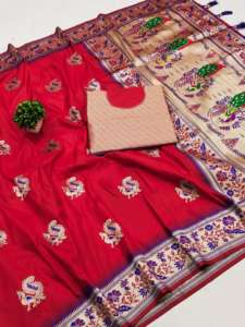 Último diseñador de seda suave Zari tejido Sari borde por FabZone - Product Image 3