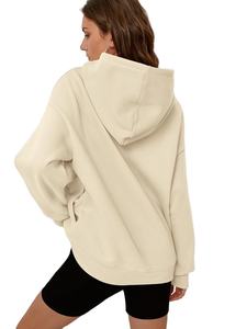 Sudadera con capucha de gran tamaño para mujer personalizada más vendida, ropa informal, el mejor Material usado, sudaderas con capucha de gran tamaño transpirables para mujer - Product Image 4
