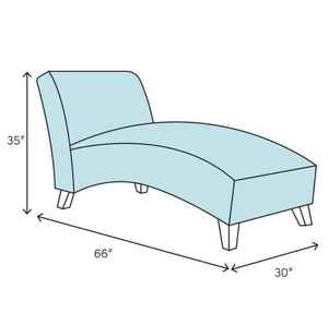 Sofá Chaise Longue de Madera Premium |   Sofá Moderno de Madera Maciza para Sala de Estar y Oficina - Product Image 4