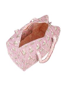 Bolsa de Viaje Informal Acolchada Stripe Butta - Gran Capacidad, Fin de Semana, Cierre Duradero, Tela de Algodón, Lujo Deportivo, Ecológica, Alta Calidad - Product Image 5