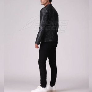 Chaquetas de Cuero para Hombre, Estilo Invernal, con Patrón de Letras y Logotipo Frontal, Color y Diseño Personalizados, Bajo MOQ, Precio al por Mayor - Product Image 4