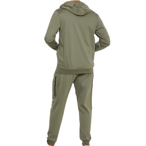 Sweat-shirts à capuche ajustables en coton 100% respirant, couleur unie, coupe classique, fermeture éclair intégrale, cordon de serrage, service OEM - Product Image 2