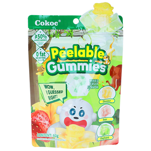 Vente en gros de bonbons originaux pelables aux fruits mélangés, fournisseur direct, collations à base de gelée moelleuse de qualité supérieure pour enfants et adultes - Product Image 4