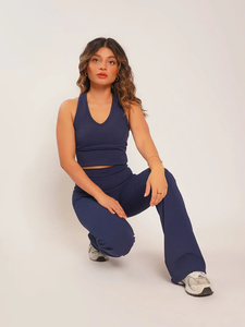 Sujetador deportivo transpirable de alto soporte con espalda cruzada y cuello en V para mujer |   Sujetador Deportivo de Yoga Personalizado con Logotipo Frontal |   Spandex/Algodón OEM/ODM - Product Image 5