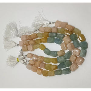 Cuentas Sueltas de Aguamarina Natural en Forma de Gota, Hilo de 16 Pulgadas para Hacer Collares y Pulseras - Product Image 1