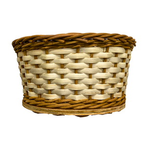 Panier à pain en rotin, panier en osier, plateau de service et d'exposition en bois écologique, artisanat vietnamien, fond en bois, rangement de cuisine - Product Image 1