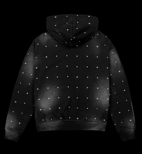 Sudadera con cremallera de lavado ácido desgastado personalizada con logotipo Vintage Wash Full-zip para sudaderas con capucha de invierno básicas, sudaderas con capucha de mezcla de algodón - Product Image 4