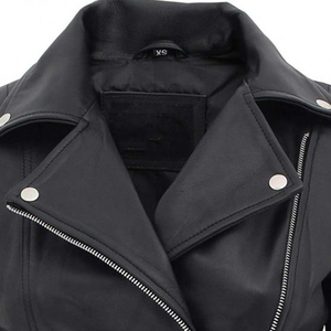 แจ็กเก็ตหนังแขนยาวสำหรับผู้หญิงเสื้อแจ็คเก็ตหนังแขนยาวดีไซน์ใหม่สำหรับผู้หญิง - Product Image 6