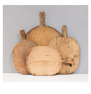 Utensilios de cocina decorativos Vintage antiguos redondos, tabla de cortar, verduras y frutas, cocina de Hotel usada - Product Image 3