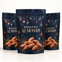 Pochette d'emballage personnalisée pour amandes grillées, idéale pour les cadeaux de fêtes, avec barrière anti-humidité