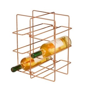 Estante de vino de encimera moderno más vendido, estantes de exhibición de vino de alambre de Metal de mesa al por mayor, tinas de bebidas y cubos de hielo - Product Image 1