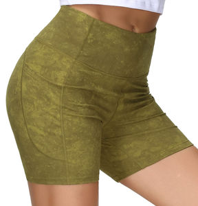 Short de sport respirant taille haute pour femme décontracté coton polaire Gym Shorts de course tissu mi-éponge vente chaude - Product Image 5