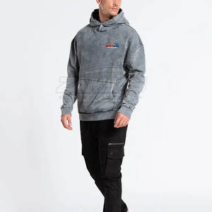 Nueva Llegada, Venta Especial, Sudaderas Básicas para Hombre con Lavado Ácido, Precio Razonable al por Mayor, Sudaderas con Lavado Ácido de Diseño Personalizado para Hombre - Product Image 4