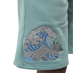 Shorts de sport imprimés High Street pour hommes 100% coton Shorts de jogging cargo décontractés pantalons courts imprimés solides pour hommes - Product Image 6